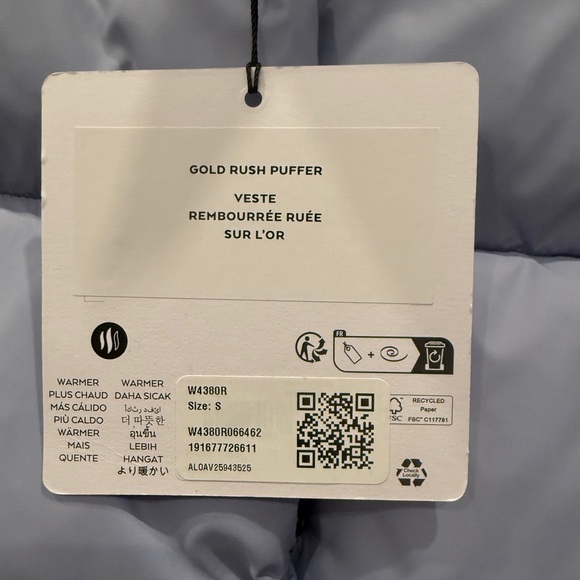 NWT! ALO Yoga Women's gold rush Puffer Jacket - Picture 3 of 3